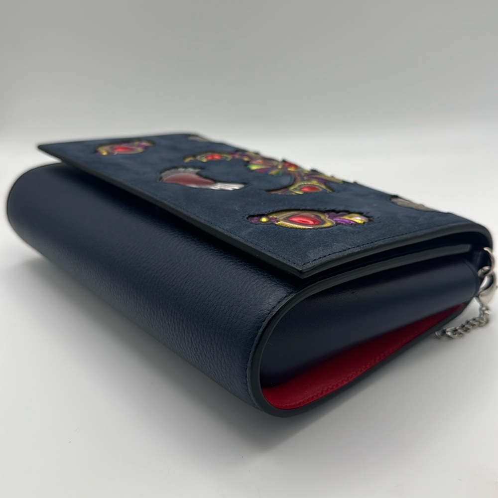 Christian Louboutin Paloma Heart Mexiloubi Calf Crossbody Clutch Bag - Picture 6 of 14